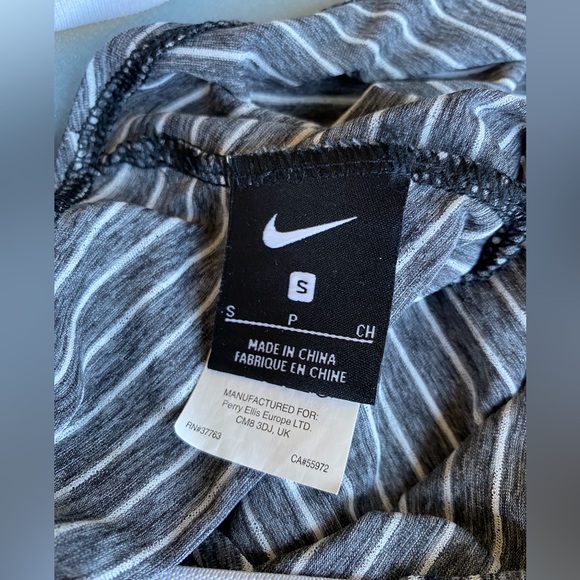 Nike Beach Cover Up S Grey/White Stripes - Picture 7 of 9